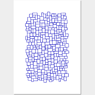 Blue Blocks Posters and Art